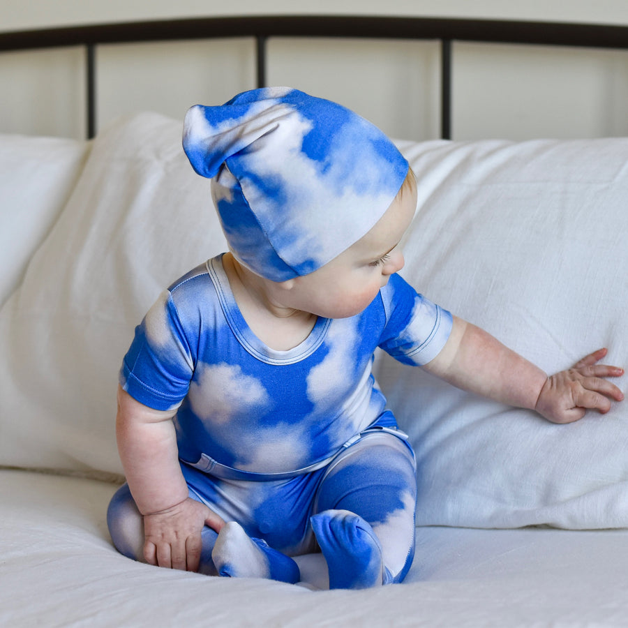 Beanie in Watching Clouds | Bamboo Viscose