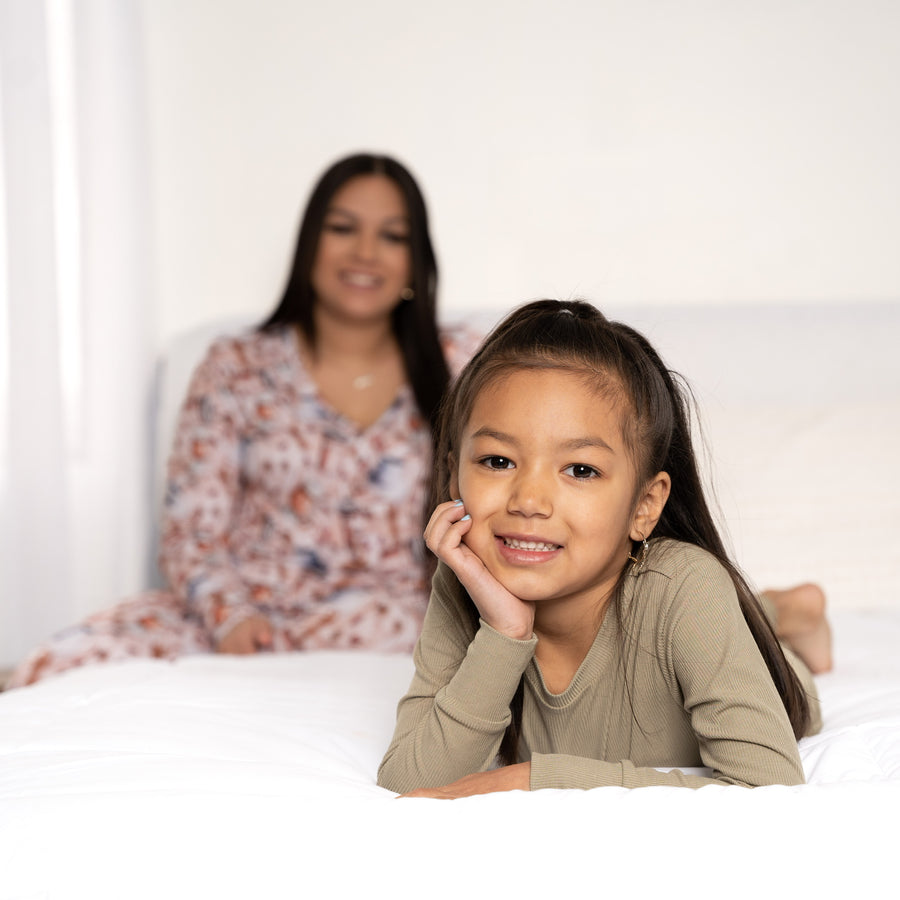 2 pc Loungewear Set in Moss | Ribbed Bamboo Viscose