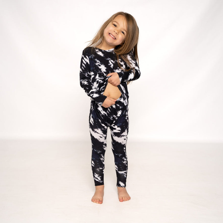 Front Opening Romper in Tie Dye | Bamboo Viscose