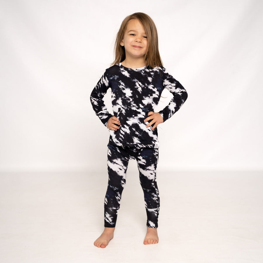 Front Opening Romper in Tie Dye | Bamboo Viscose