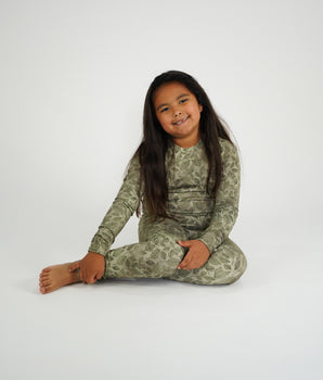 2 pc Loungewear Set in Emerald Forest | Bamboo Viscose