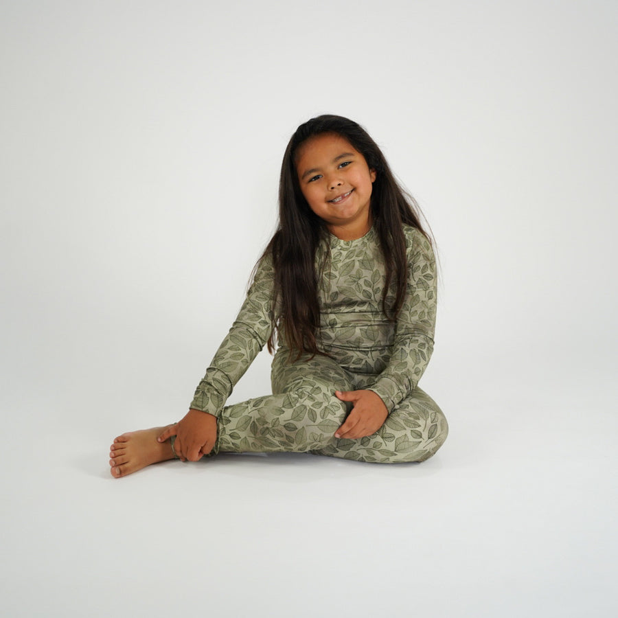 2 pc Loungewear Set in Emerald Forest | Bamboo Viscose