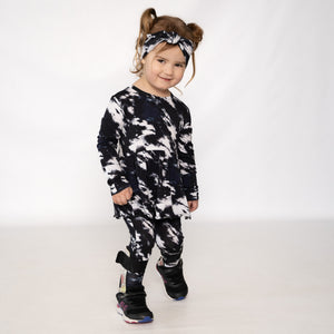 Front Opening Twirl Romper in Tie Dye | Bamboo Viscose