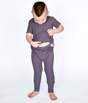 Front Opening Romper in Dusk