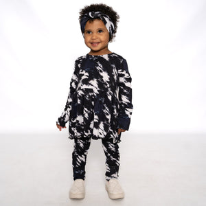 Front Opening Twirl Romper in Tie Dye | Bamboo Viscose