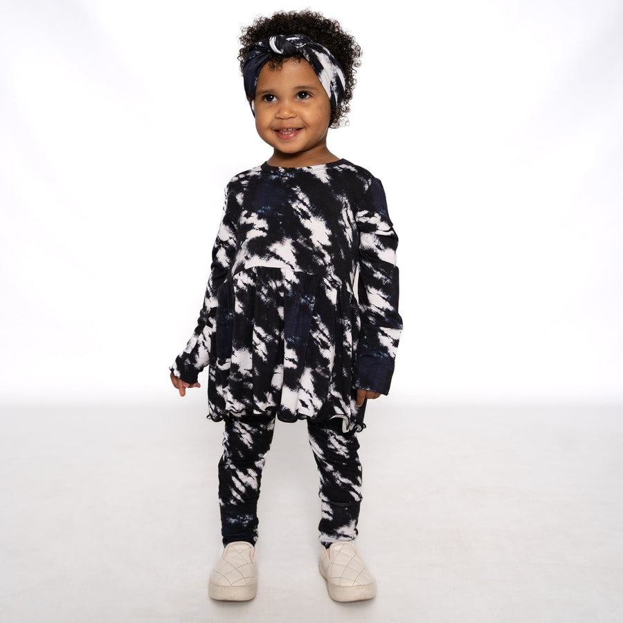 Front Opening Twirl Romper in Tie Dye | Bamboo Viscose