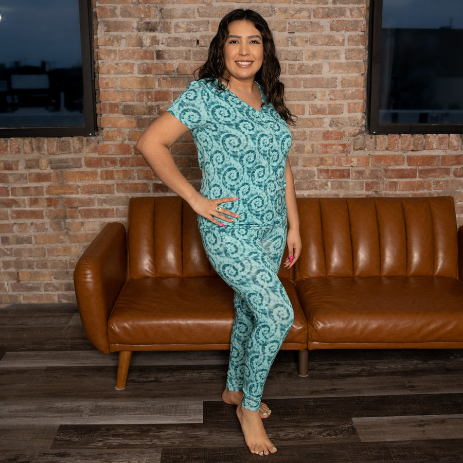 Women’s 2 pc Loungewear Set in Hurricane | Bamboo Viscose