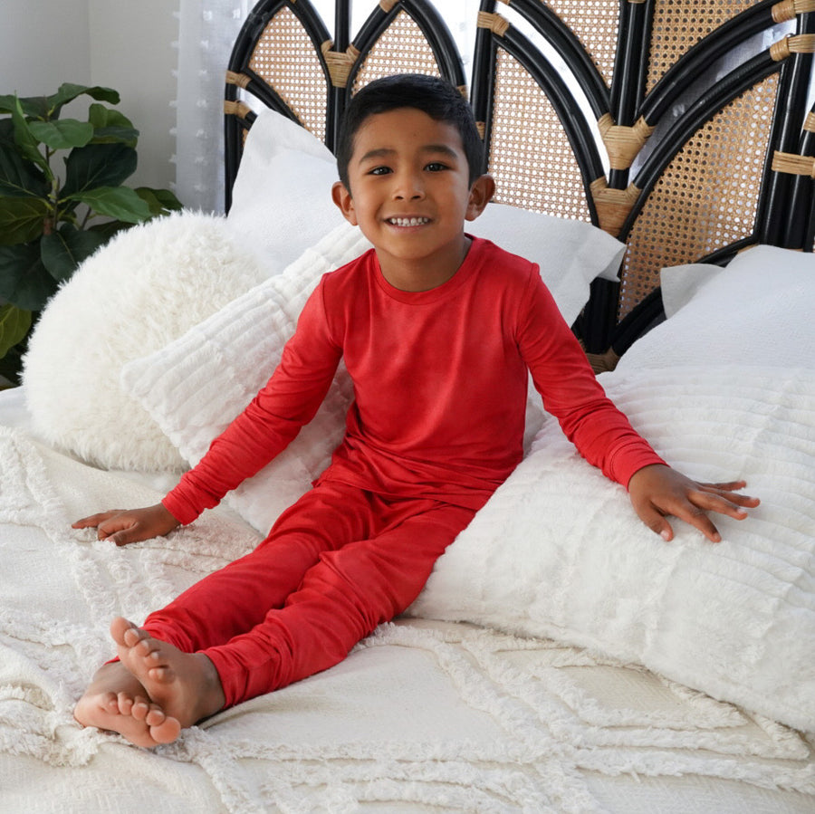 2 pc Loungewear Set in Ruby Red | Bamboo Viscose