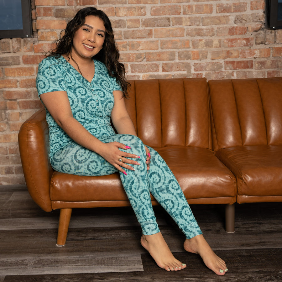 Women’s 2 pc Loungewear Set in Hurricane | Bamboo Viscose