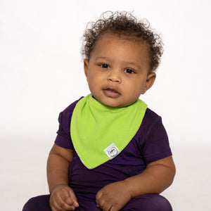 Bib in Lime | Waffle Bamboo Viscose