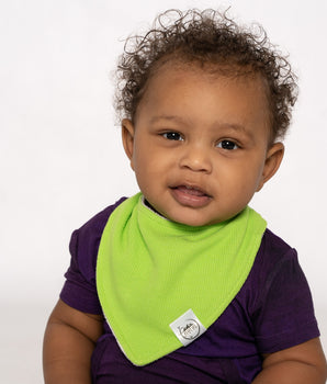 Bib in Lime | Waffle Bamboo Viscose
