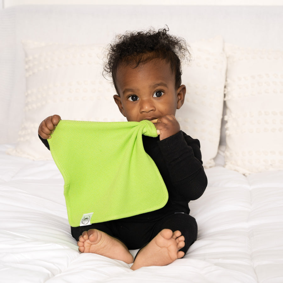 Lovey in Lime | Waffle Bamboo Viscose