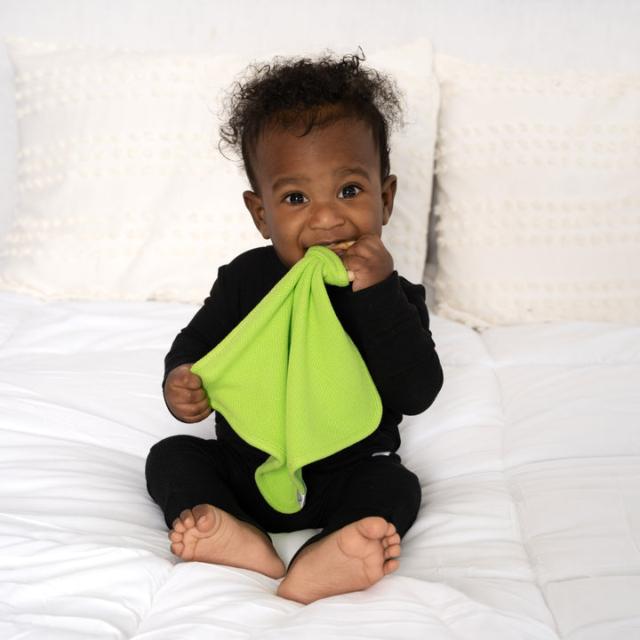 Lovey in Lime | Waffle Bamboo Viscose