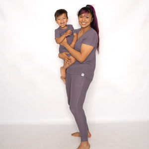 Women’s 2 pc Loungewear Set in Dusk | Bamboo Viscose Waffle