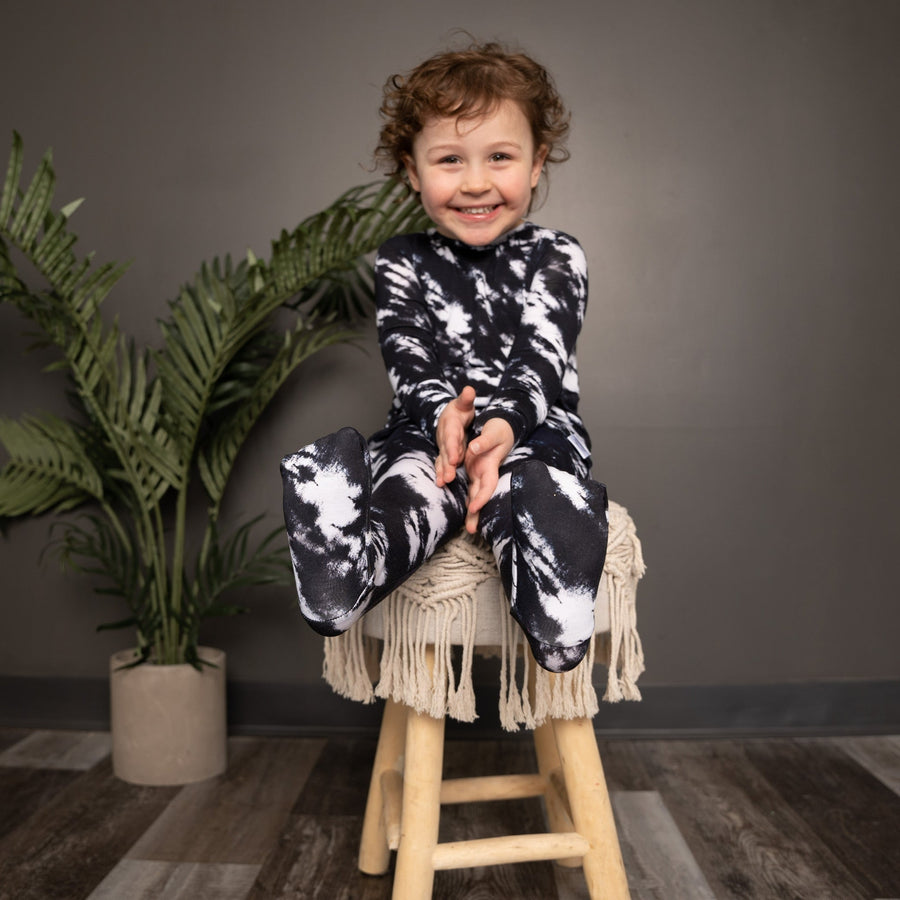 Front Opening Romper in Tie Dye | Bamboo Viscose