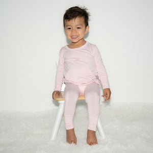 Front Opening Romper in Pink Lemonade | Bamboo Viscose