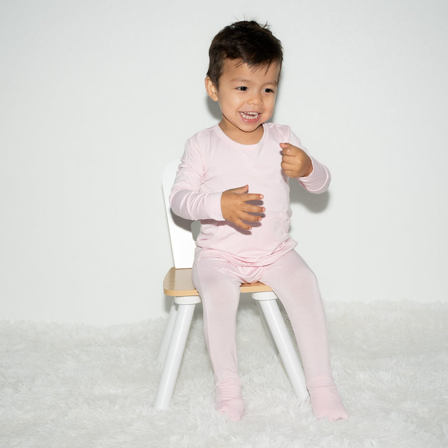 Front Opening Romper in Pink Lemonade | Bamboo Viscose