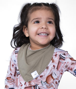Bib in Moss | Ribbed Bamboo Viscose