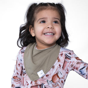 Bib in Moss | Ribbed Bamboo Viscose