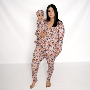 Women's One-Piece Lounger in Java Love | Bamboo Viscose