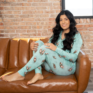 2 pc Loungewear Set in Otters | Women's Bamboo Viscose