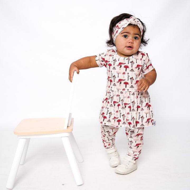 Front Opening Twirl Romper in Truffles | Bamboo Viscose