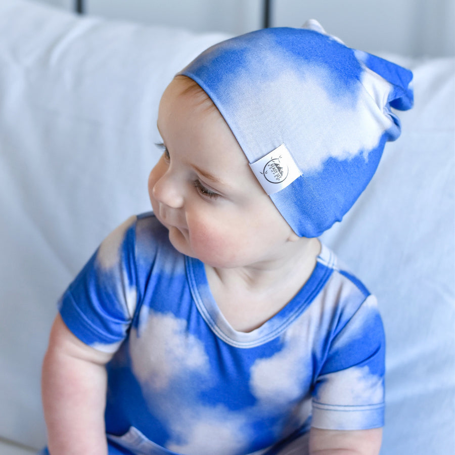 Beanie in Watching Clouds | Bamboo Viscose