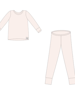 2 pc Loungewear Set in Nude Latte | Bamboo Viscose