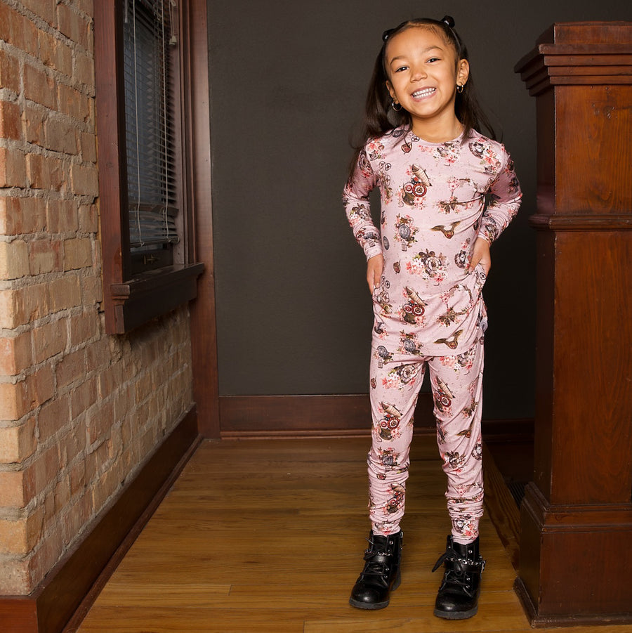 2 pc Loungewear Set in Steampunk | Bamboo Viscose