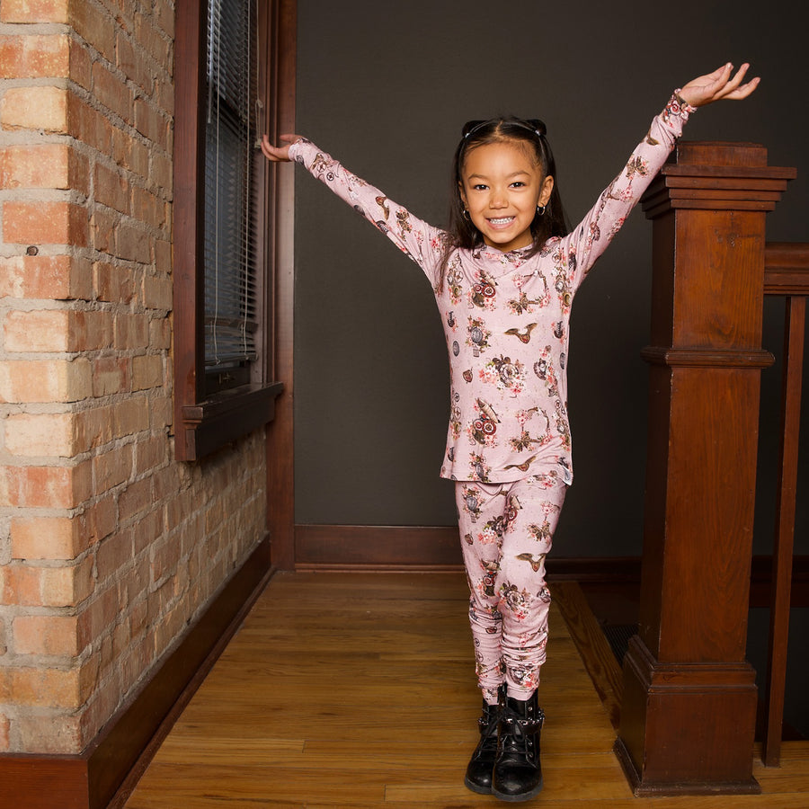 2 pc Loungewear Set in Steampunk | Bamboo Viscose