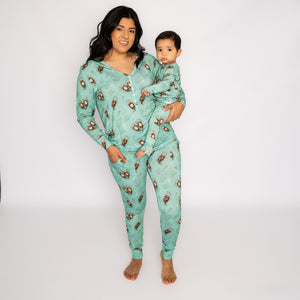 2 pc Loungewear Set in Otters | Women's Bamboo Viscose