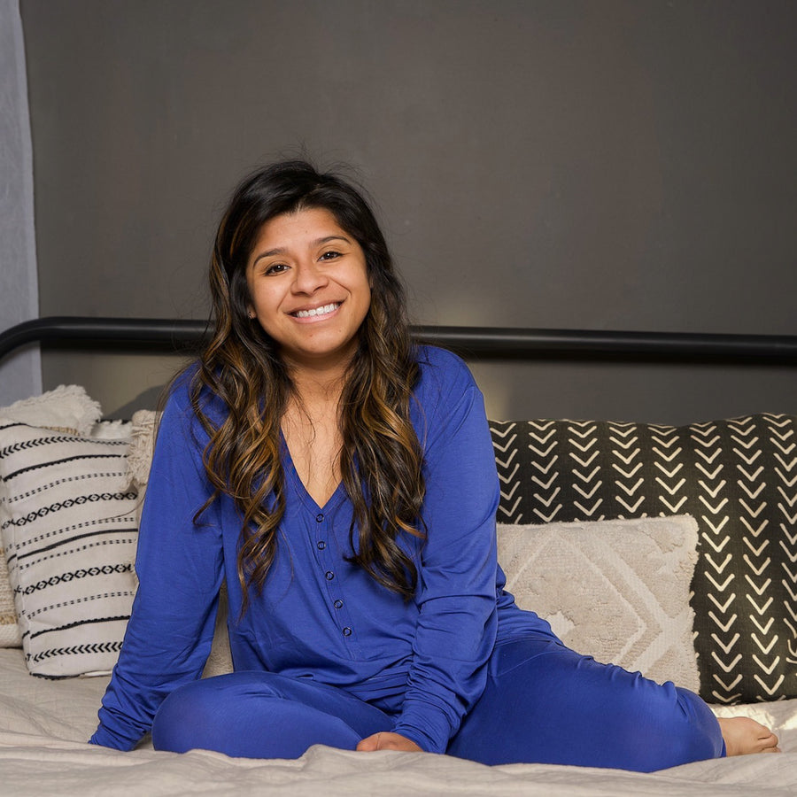 Women’s 2 pc Loungewear Set in Royal Blue | Bamboo Viscose