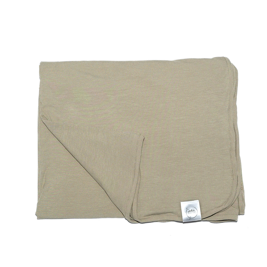 Blanket in Moss | Ribbed Bamboo Viscose