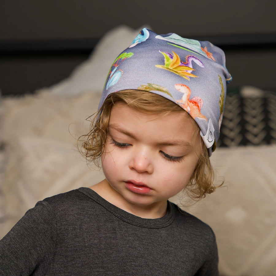 Beanie in Prehistoric Pals | Bamboo Viscose