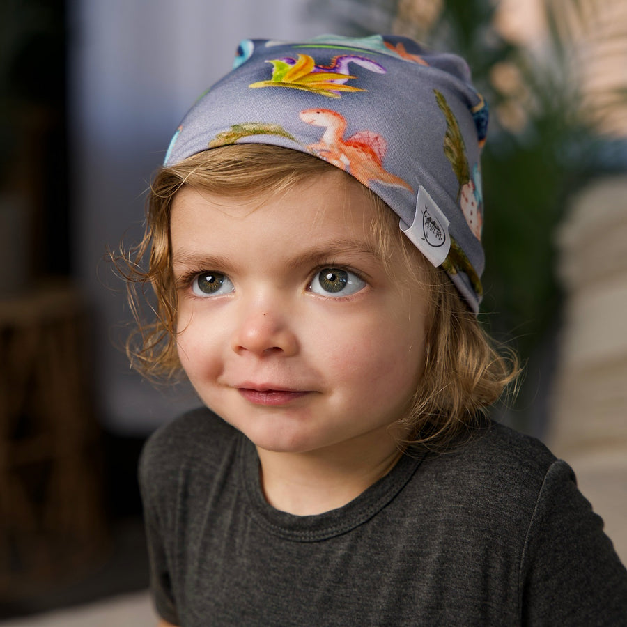 Beanie in Prehistoric Pals | Bamboo Viscose