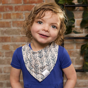 Bib in Green Arrows | Bamboo Viscose