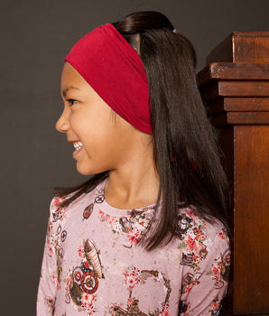Headwrap in Holly Berry