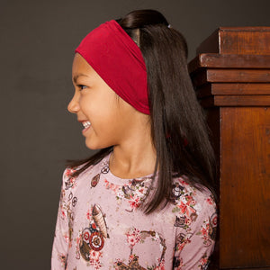Headwrap in Holly Berry | Bamboo Viscose