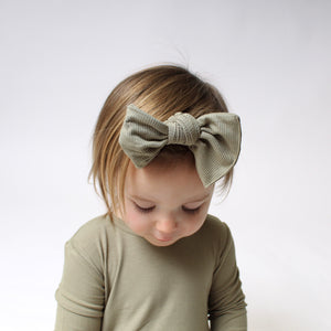 Headwrap in Moss | Ribbed Bamboo Viscose