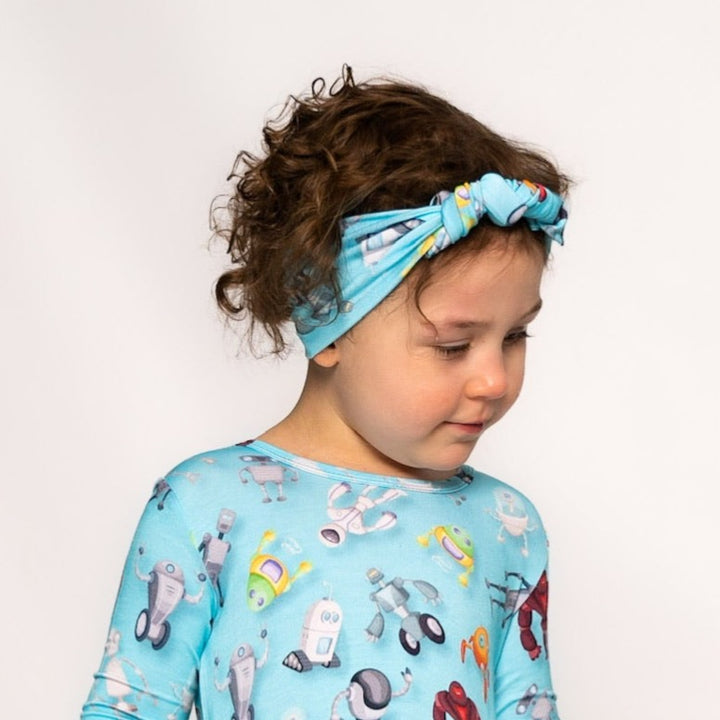 Headwrap in Robots | Bamboo Viscose