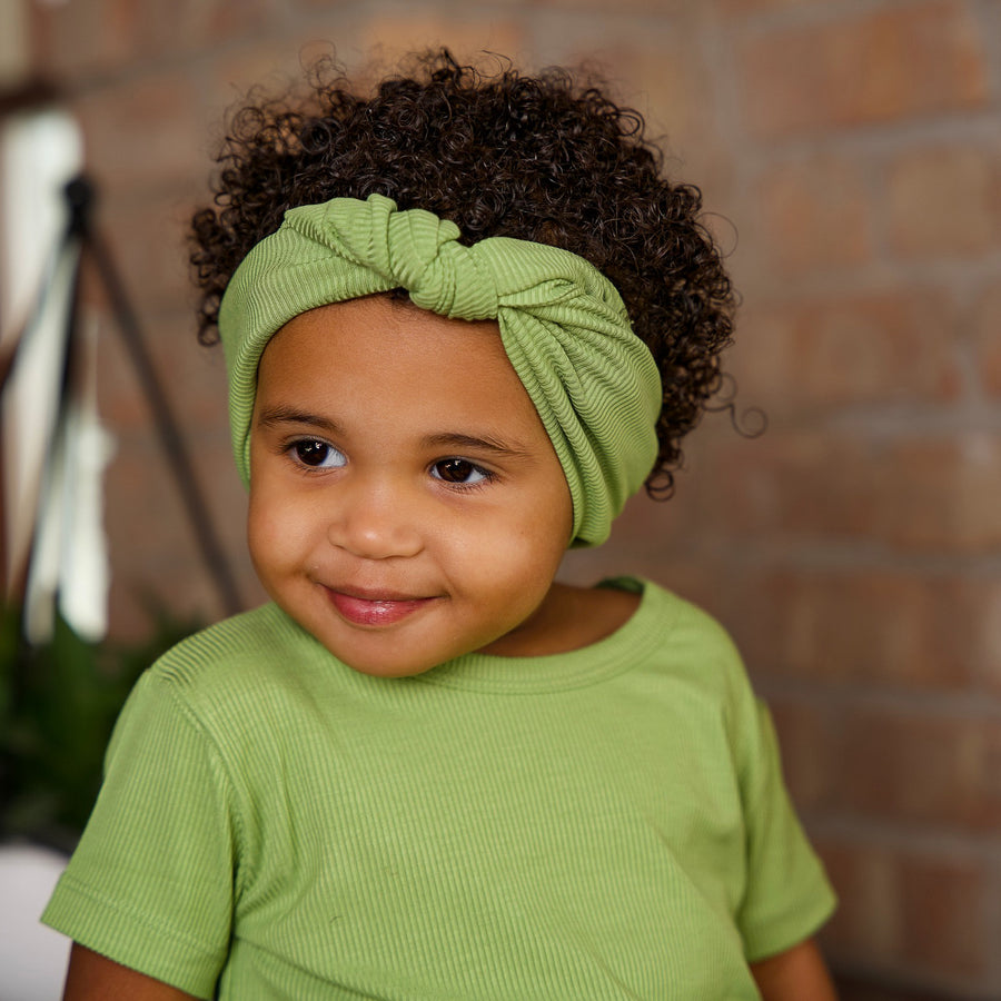 Headwrap in Ribbed Mantis | Bamboo Viscose