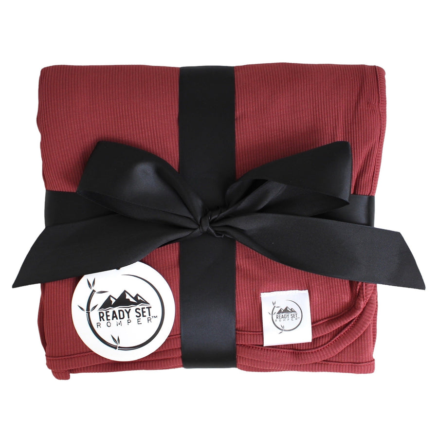 Blanket in Memphis Rust | Ribbed Bamboo Viscose
