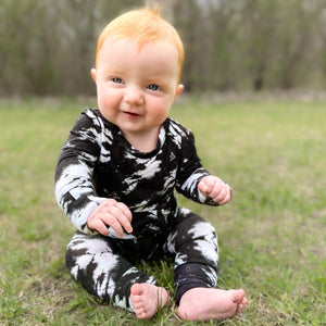 Front Opening Romper in Tie Dye | Bamboo Viscose