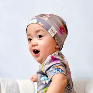 Beanie in Prehistoric Pals | Bamboo Viscose