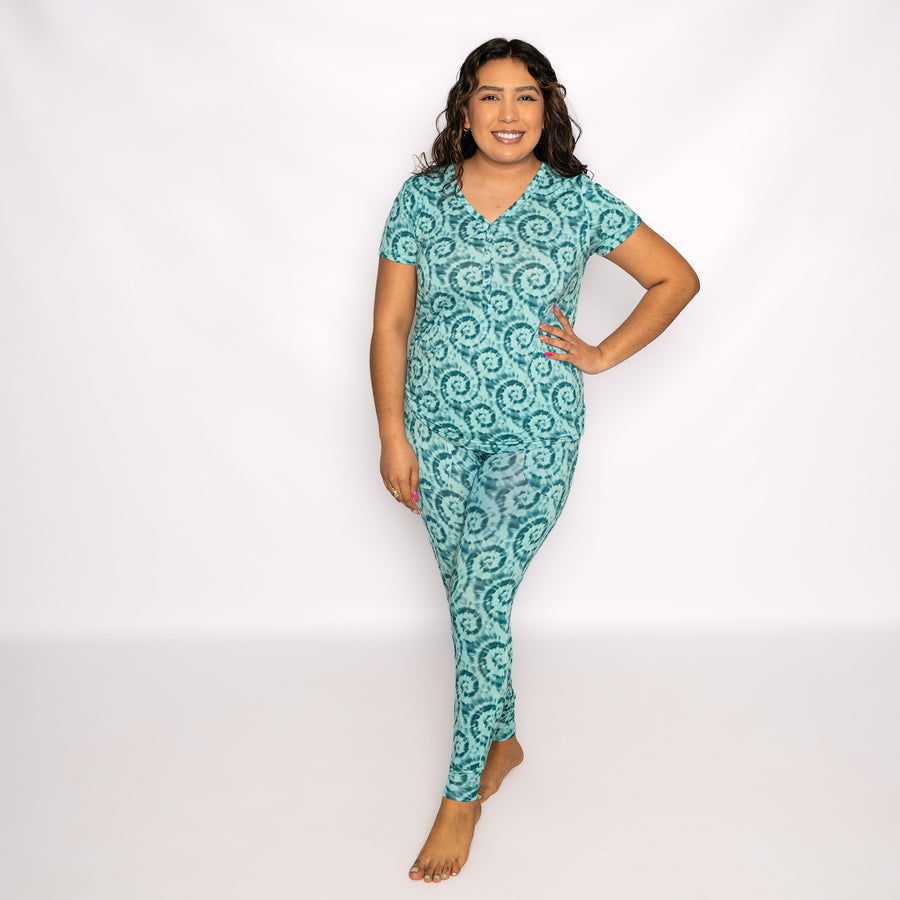 Women’s 2 pc Loungewear Set in Hurricane | Bamboo Viscose