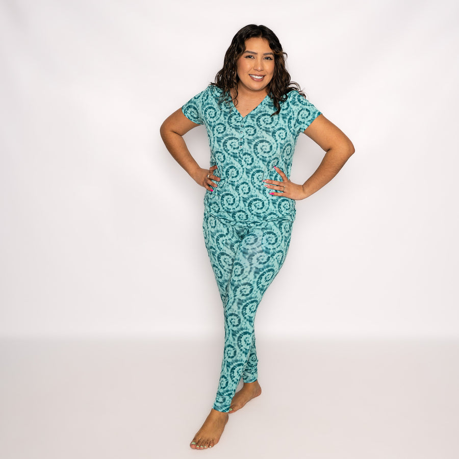 Women’s 2 pc Loungewear Set in Hurricane | Bamboo Viscose