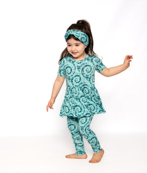 Change-A-Roo™ Front Opening Twirl Romper in Hurricane