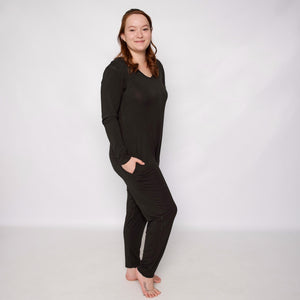 Women's One-Piece Lounger in Shadow | Bamboo Viscose