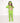 Front Opening Romper in Lime