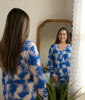 Women’s 2 pc set in Watching Clouds | Bamboo Viscose